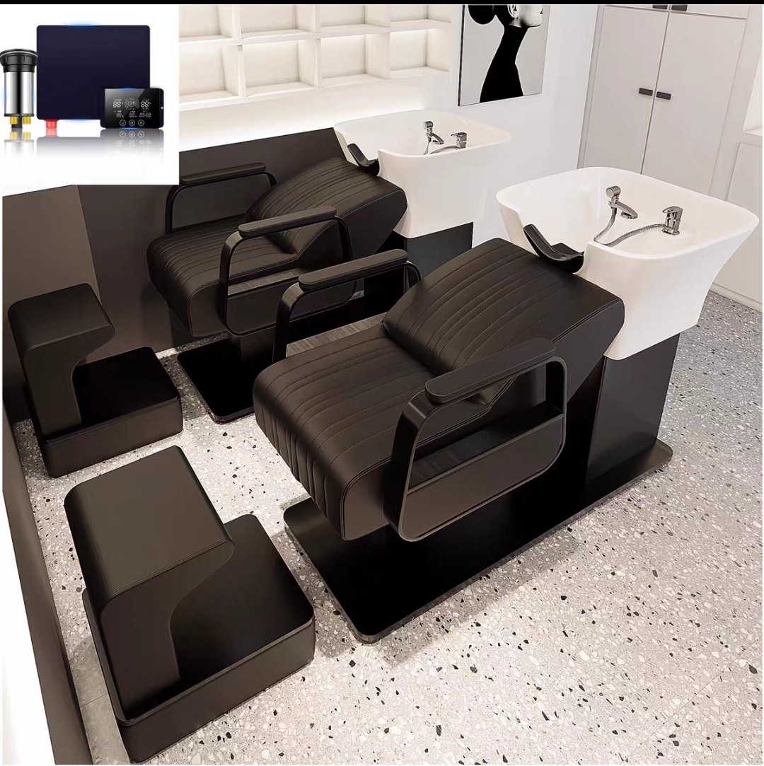 Cama de lavado de cabello red salón especial de peluquería tailandés de acero inoxidable cama de acero inoxidable tailandesa cama de lavado cama al por mayor