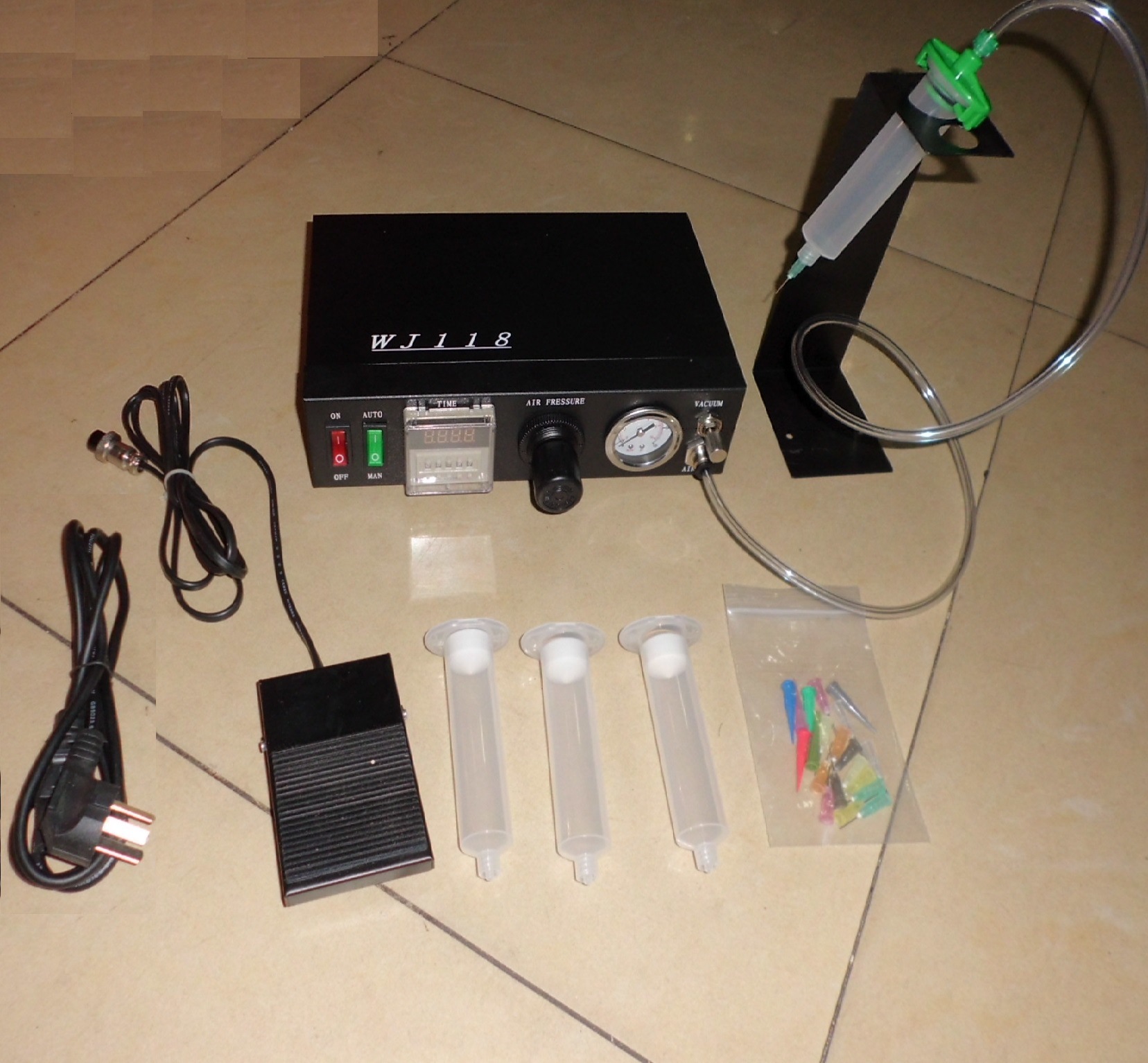 源头厂家供应WJ118数显点胶机 精密点胶机