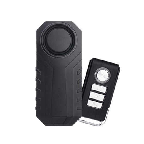 Mountain Bike High-Sensitivity Waterproof Anti-Theft Alarm with Remote Control, Wireless High-Volume Vibration Alarm