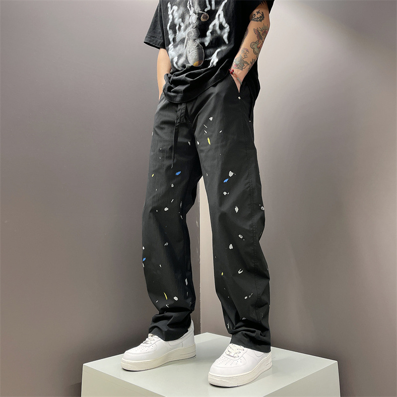 Herren Jeans Im Loose Fit High Street Stil Robuste Freizeithose_voghion.com