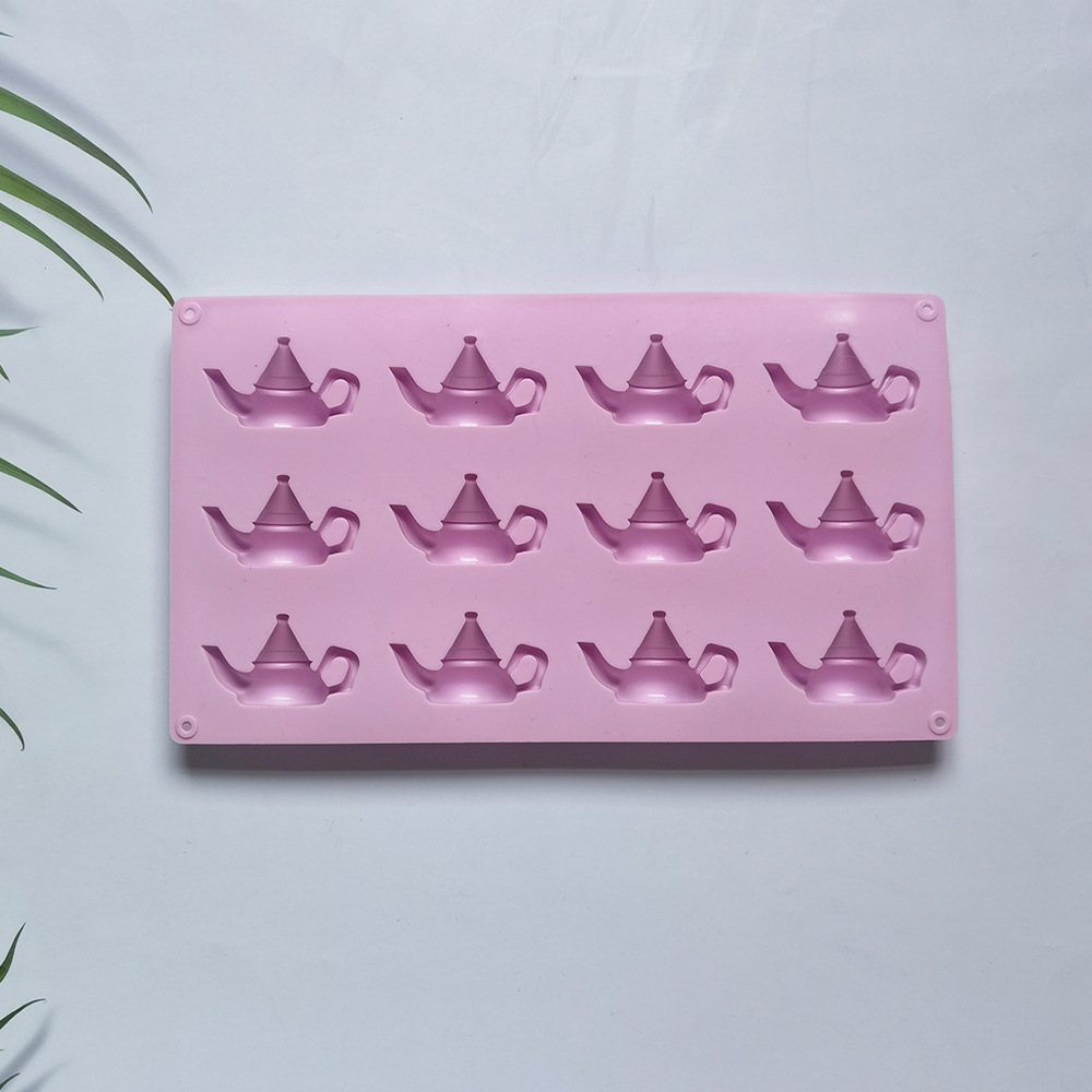 12 tetera 53 molde de silicona pastel helado pudín molde de postre jabón utensilios