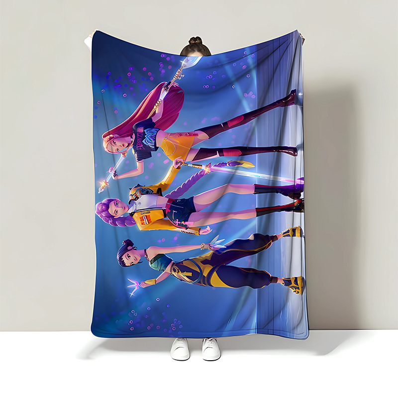 Transfronterizos de franela, mantas de caza de brujas, mantas de siesta, impresión de franela, mantas de cubierta simple y caliente.