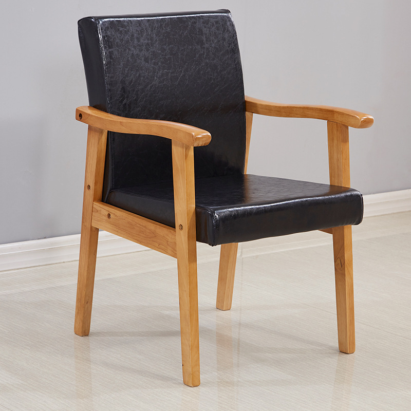 Madera maciza nórdica solo sofá silla respaldo balcón mesa de té silla casa ocio Oficina silla combinación traje