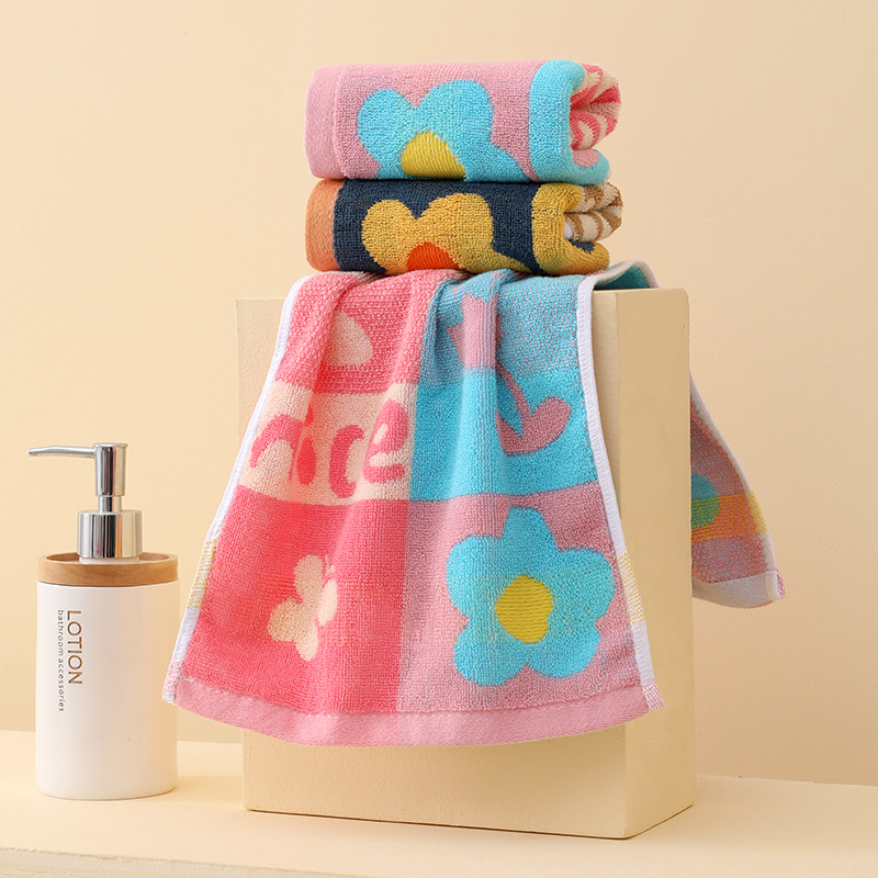 Toalhas de rosto em algodão para bebés e crianças jacquard_voghion.com