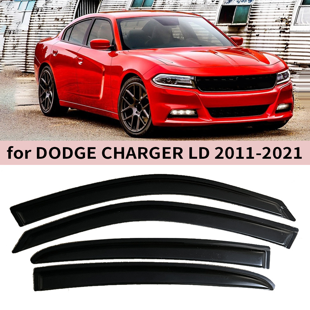 Dodge Window Visor Deflectors for Dodge Charger 2011-2021 (Rain shield) - for-dodge-charger-2011-20214pcs