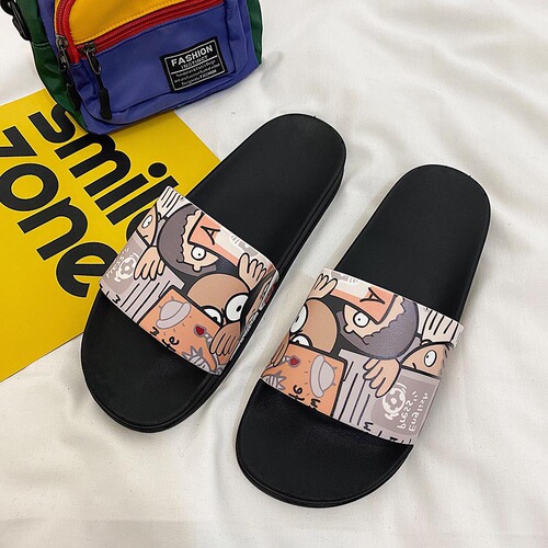  New Slippers for Women Summer Fashion Outerwear Slippers Korean Style Personalized Home Outdoor Beach Couple Sandals Slippers