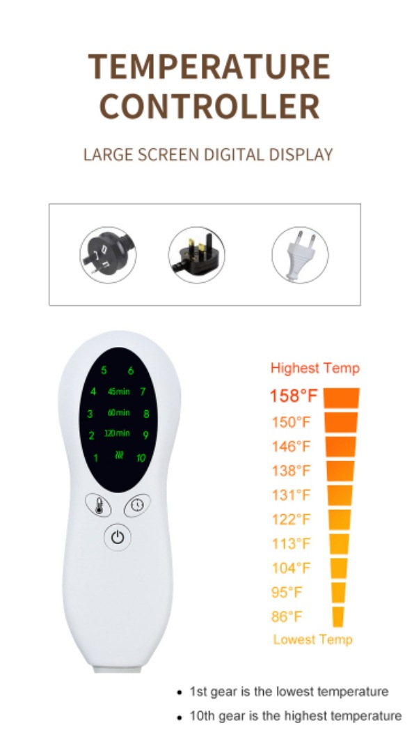 Solid Color Plug-in Electrothermal Foot Heating Mat display picture 7