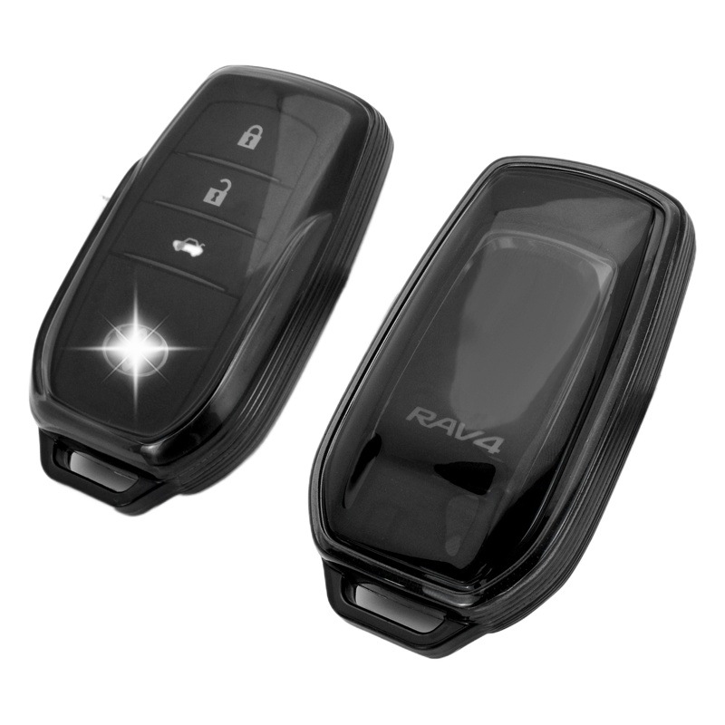 Suitable for Toyota Car Key Cover Alpha Corolla Camry Crown Rav4 Car Key Bag Transparent