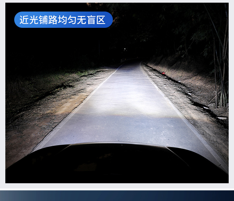 Cross-Border Popular Product: Built-In Led Car Headlights H7 High/Low Beam, H4 Modified Headlights, H1 Headlamps, Car Lights, H11 Bulbs
