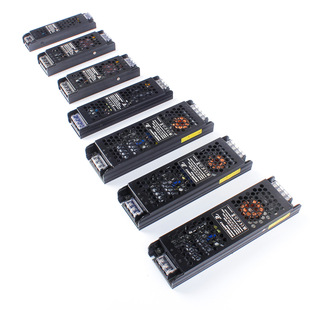 Led Switching Power Supply 24V Household Commercial Low Voltage Ultra-Thin 12V Light Box Light Strip Transformer Silent Drive Power Supply