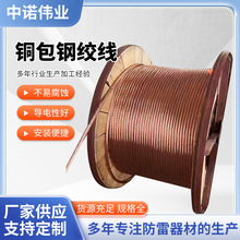 镀铜铜覆绞线铜包钢绞线 铜覆铜绞线 防雷接地引线50mm²镀铜绞