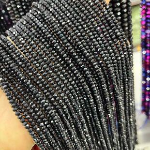 3X4MM ���� �ڬ�� Ӳ�P����Ƕ���P�� Faceted Rondelle
