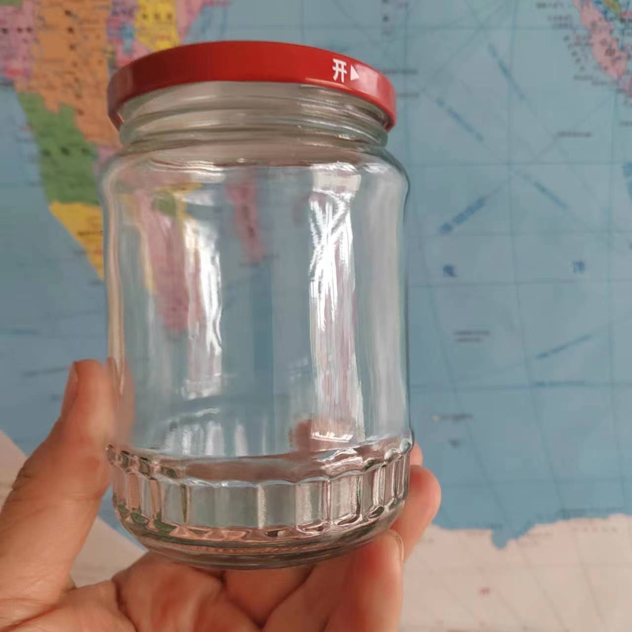 中国风500ml番茄酱罐头瓶西红柿灌装玻璃瓶密封玻璃罐