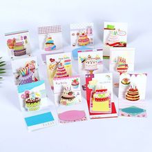 韩国创意卡通立体新年元旦贺卡幼儿园儿童毕业生日祝福手写小卡片