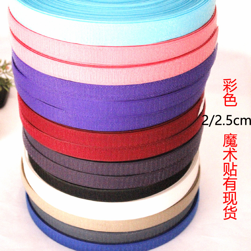 Fabricante de ventas de ropa bolsas mezcladas velcro de color cinturón de fijación gran cantidad de stock superior