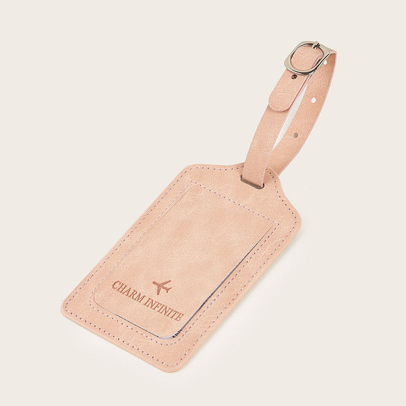 Multi-Color Pu Imitation Leather Boarding Pass Card Holder with Customizable Logo, Lanyard, Card Paper, Anti-Lost Luggage Tag Wholesale