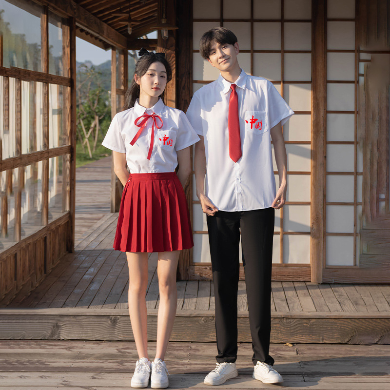 大合唱韓系制服卒業クラス服学院風ロングスカートセット中学校朗読公演服装高校学生|undefined