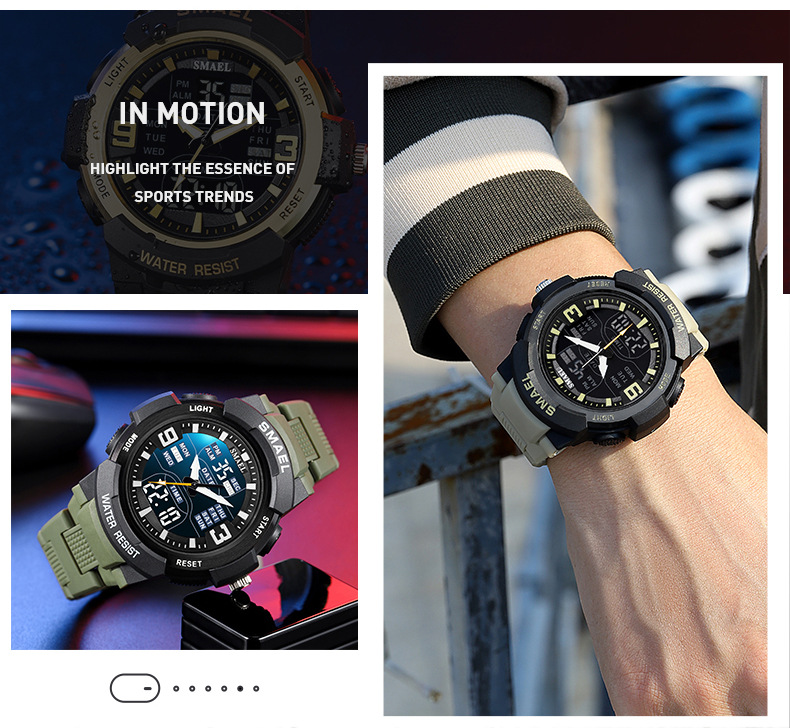 New Hot Selling Watch SMAEL Casual Fashion Watch Alloy Multifunctional Waterproof Outdoor Men's Detachable Electronic Watch_voghion.com