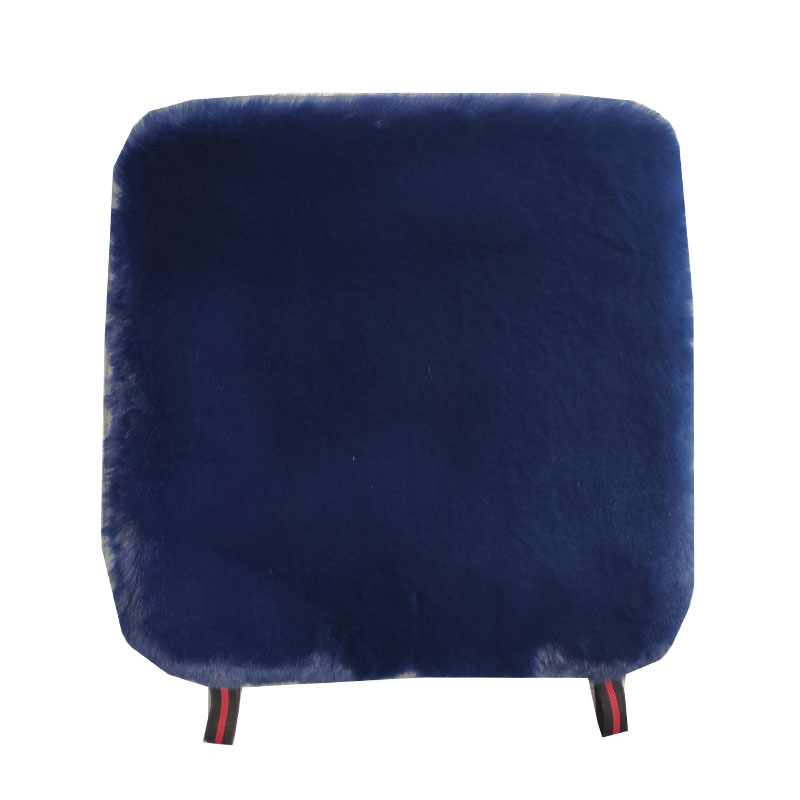 Autumn and Winter encryption thickened imitation rabbit fur three-piece car cotton cushion square cushion imitation wool car cushion without back cushion