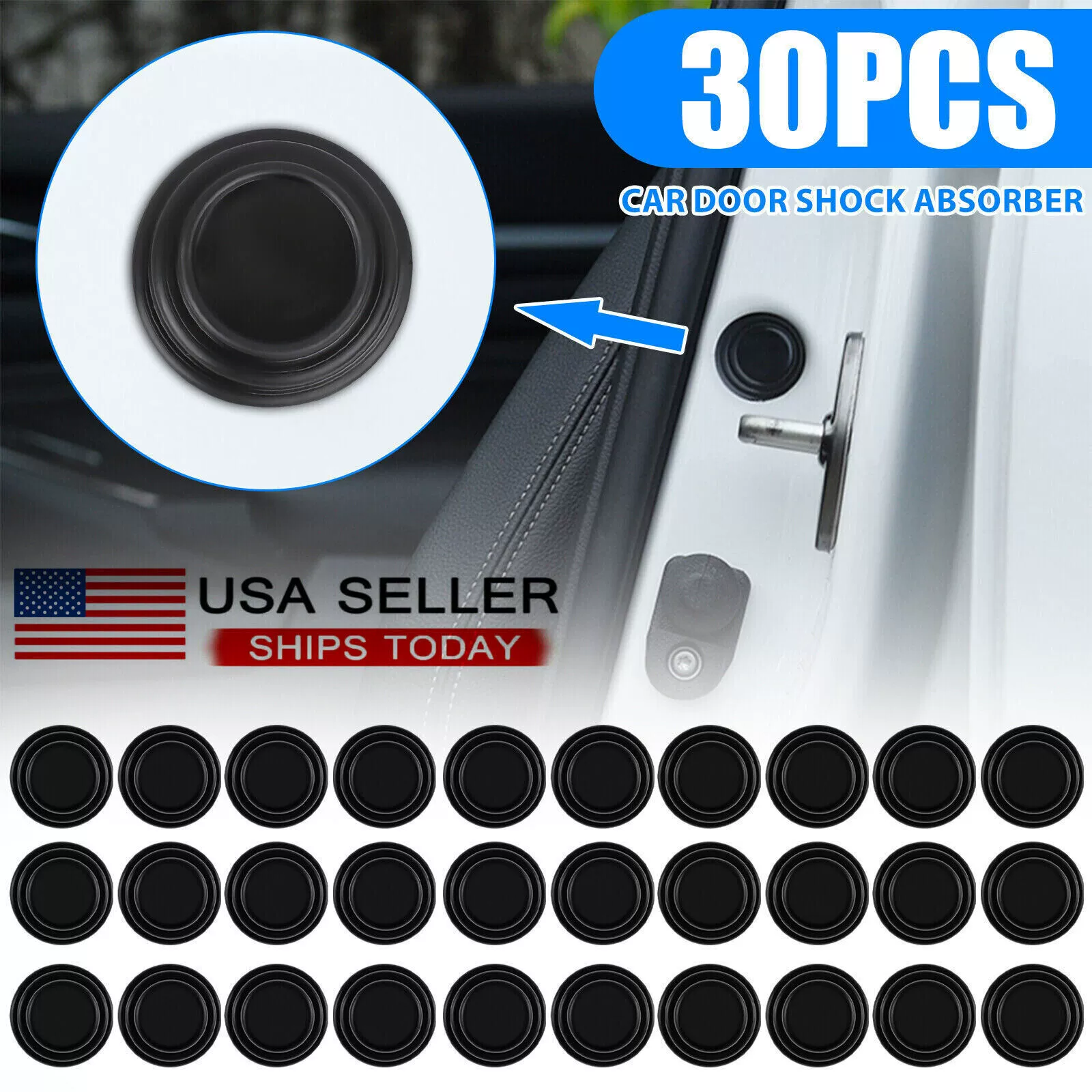 30 шт. Универсальный амортизатор двери автомобиля анти-столкновение буфер шумоизоляция самоклеящаяся прокладка