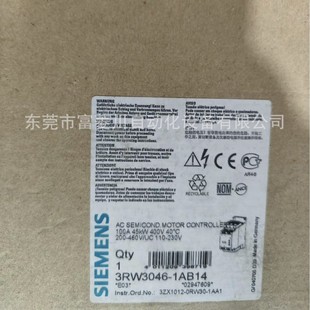 3Rw3037-1Bb14 Siemens Genuine Soft Start Brand New Manual Complete Factory Inventory Reference Price Negotiation