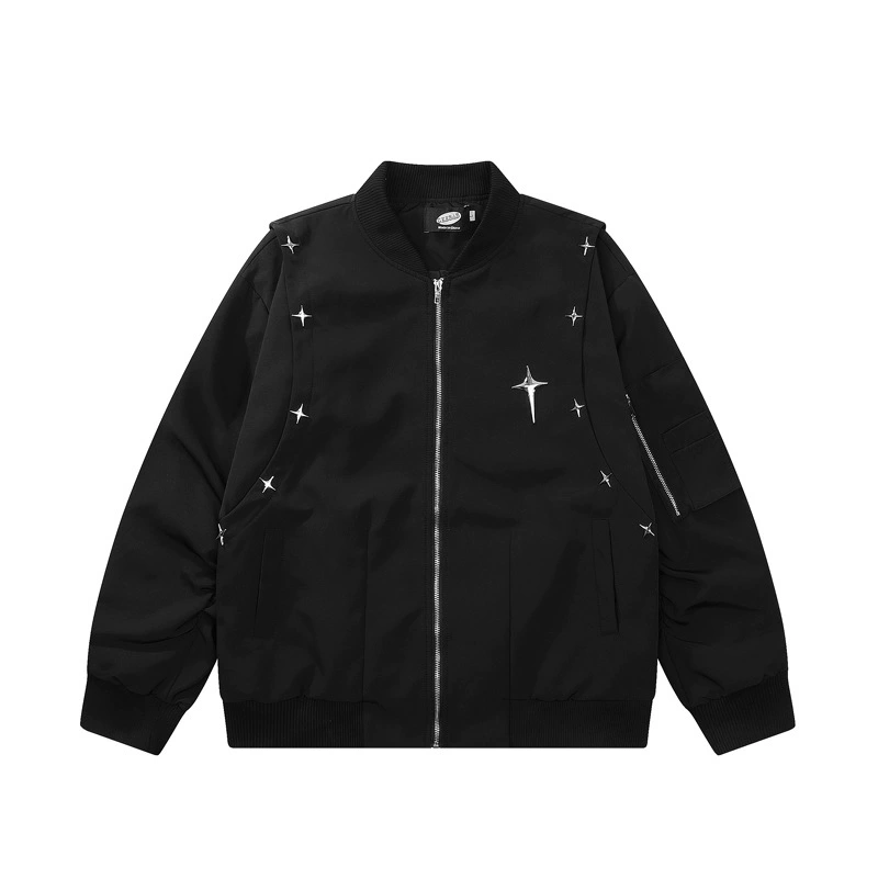 Retro baseball jacket, uniform, American style, oversize, for beloved