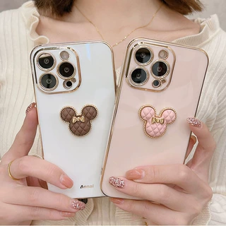 米奇电镀适用iphone14/13Pro手机壳卡通苹果12硅胶卡通11女款XR/8