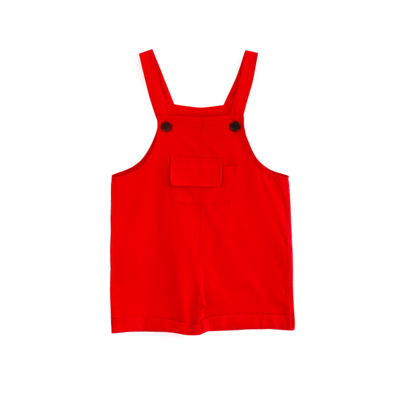 Pantalones de tirantes-Rojo