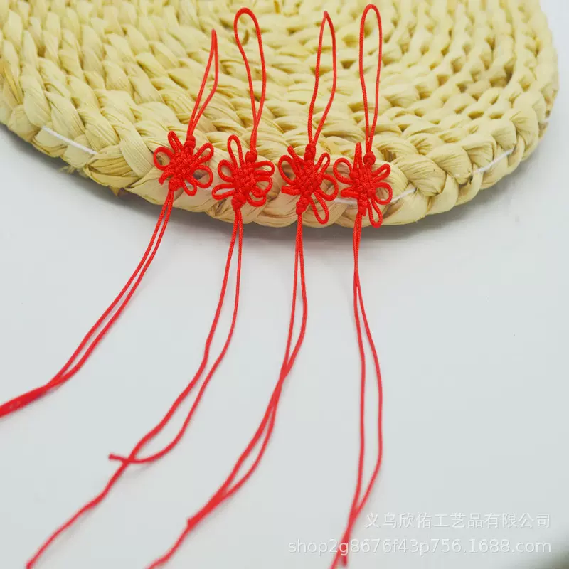 中囯结厂家批发 现货72号玉线小中国结 书签中国结挂件U盘DIY配件