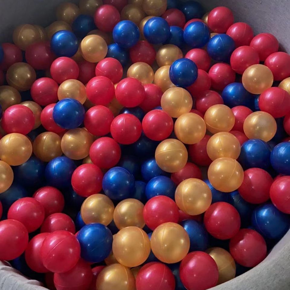 Decoración de gran macarón color onda bola bola de campo de recreo rojo bola bola de piscina seca bola de red de mar bola gruesa