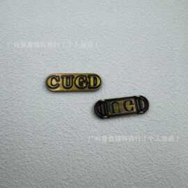 新款服装金属标牌标识牌铭牌锌包包鞋手缝合金辅料压铸logo箱包标