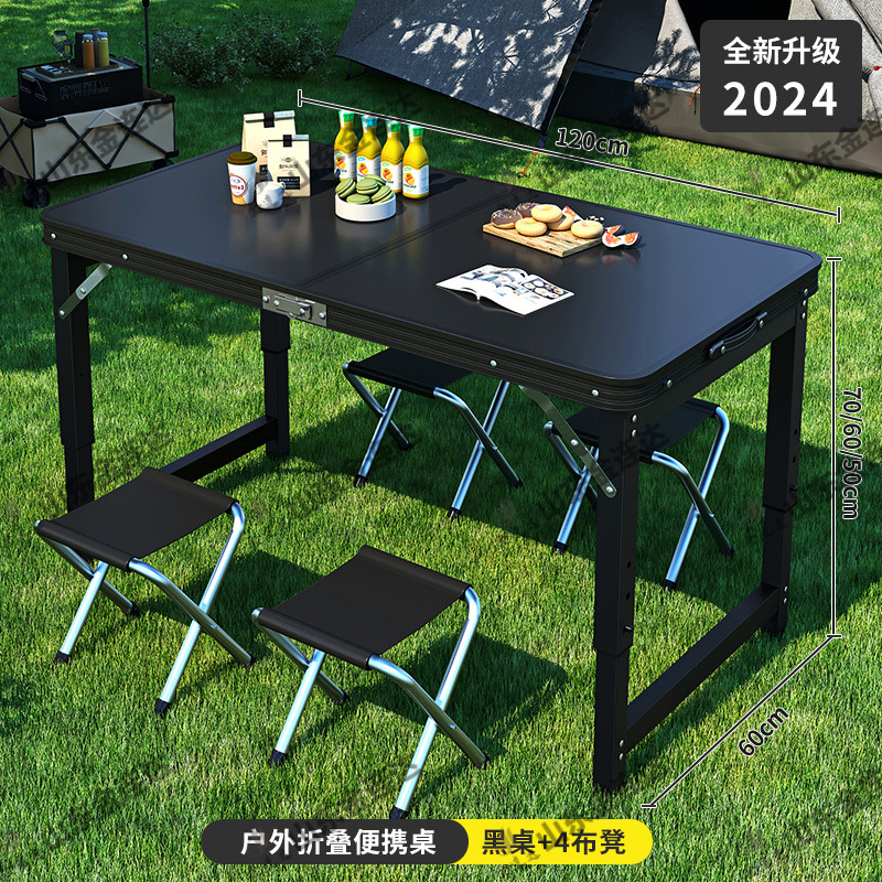 Mesa plegable, puestos al aire libre, mercado nocturno, mesa portátil, simple