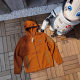 Cross-border Pata Batago Autumn and Winter New Outdoor Knitted Fleece Hooded Cardigan Composite Fleece Sweater Jacket