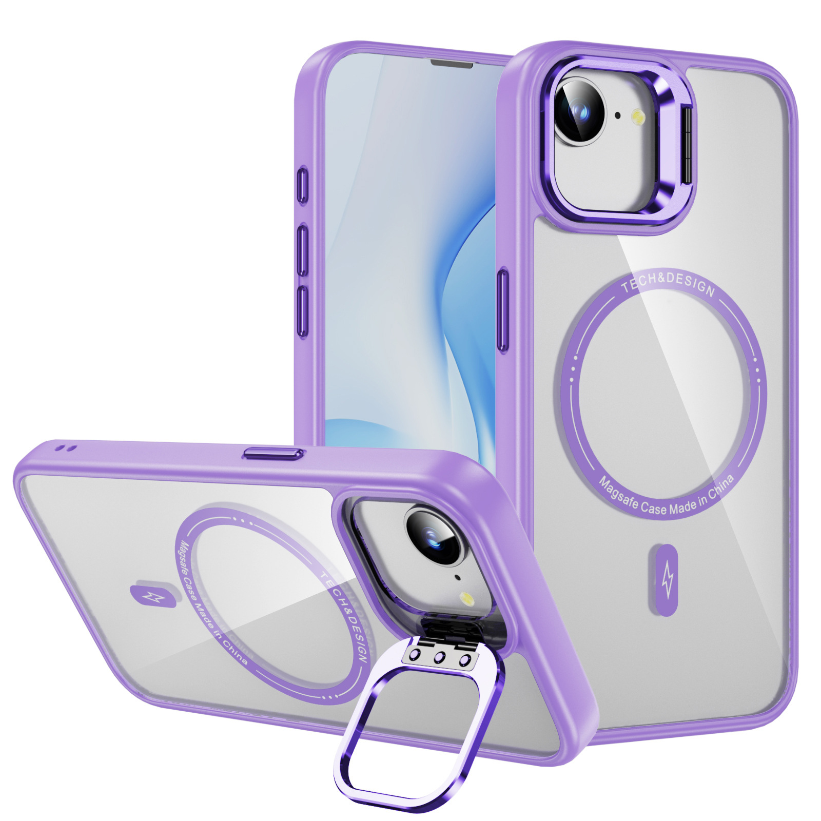 Aplicable para Apple iPhone 16E Sky Mirror Magnetic Case Lens Metal Bracket Cover Protector