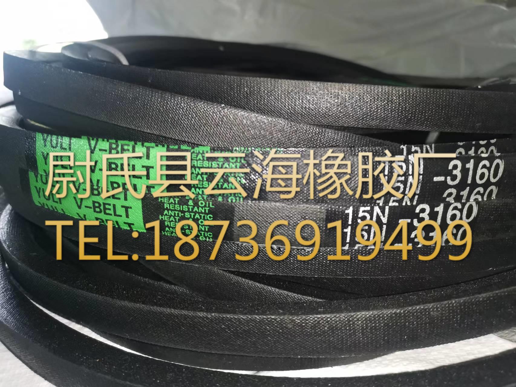 15N3160mm窄V带 5V三角带  机械设备用三角带  水泥设备用5V三角