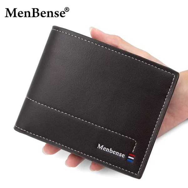 Cross-Border Spot New Men's Short Wallet Simple Business Multi-Card Slot Wallet Coin Purse Zipper Coin Bag