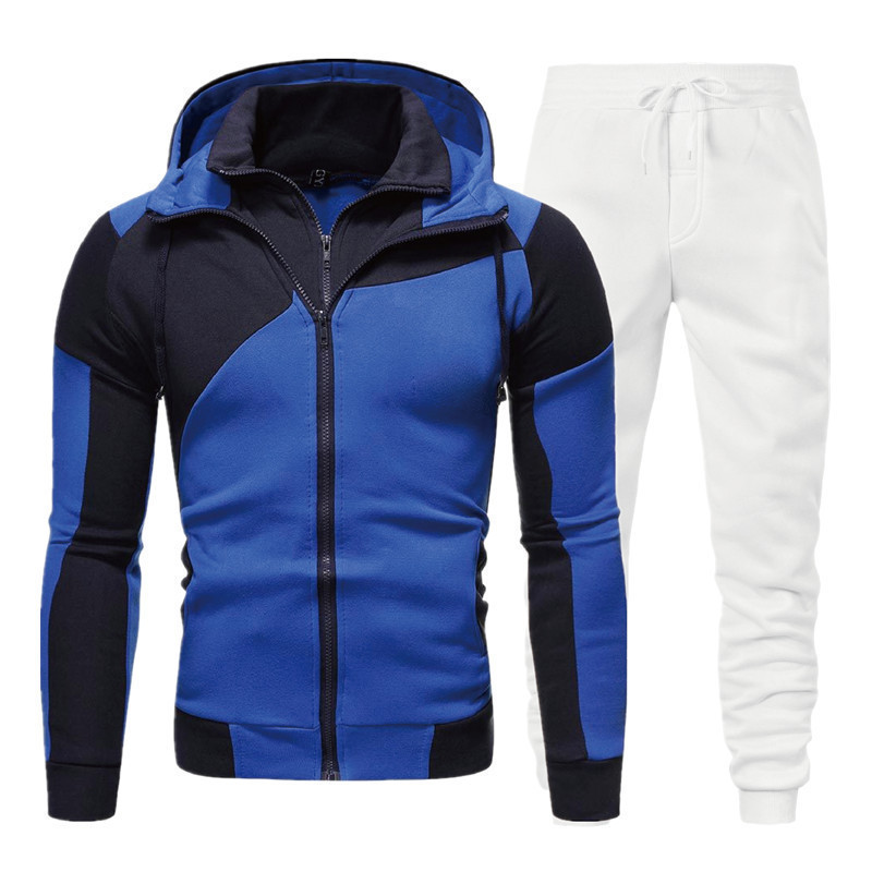 파란색 + 흰색 바지