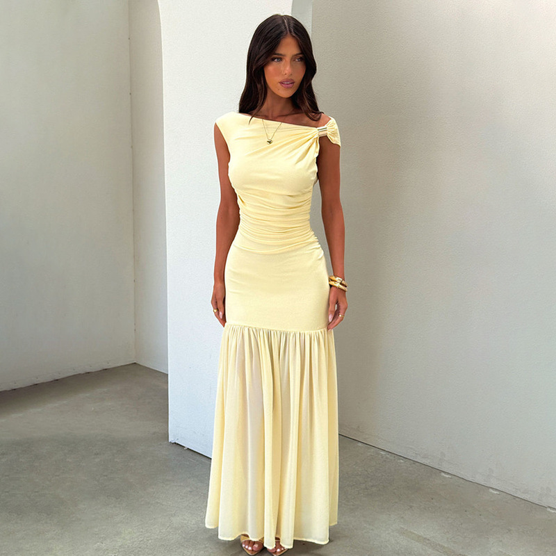 2026 Summer New Product, Elegant and Stylish Pullover Dress with Metal Decoration, Sleeveless Solid Color Dress, Amazon Dropshipping 2026 Summer New Product, Elegant and Stylish Pullover Dress with Metal Decoration, Sleeveless Solid Color Dress, Amazon Dropshipping