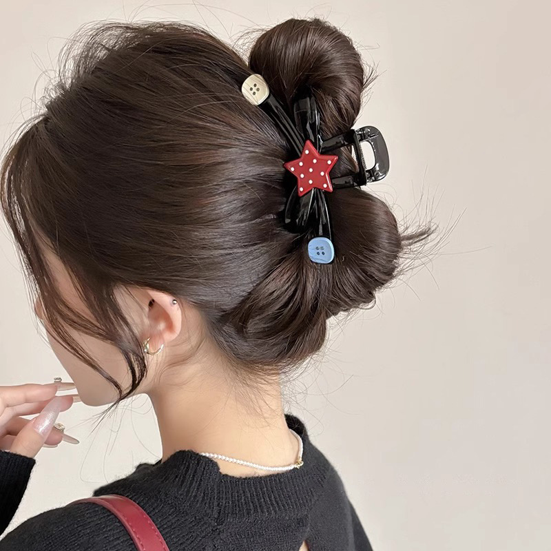 Clip de dibujos animados lindos y interesantes para mujeres 2025 nuevo estilo de alto nivel de tiburón clip de cabello clip de cabello de cabeza