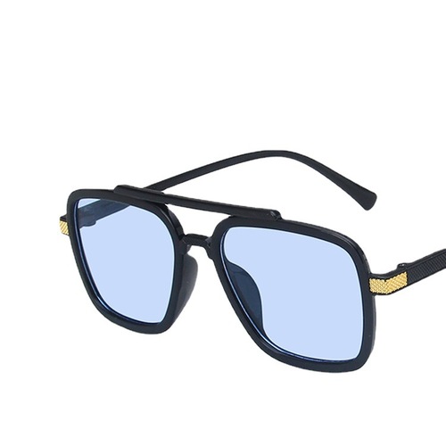 New Marvel Iron Man Doni Style Men's Large Frame Square Polarized Sunglasses with Blue Light Protection for Driving