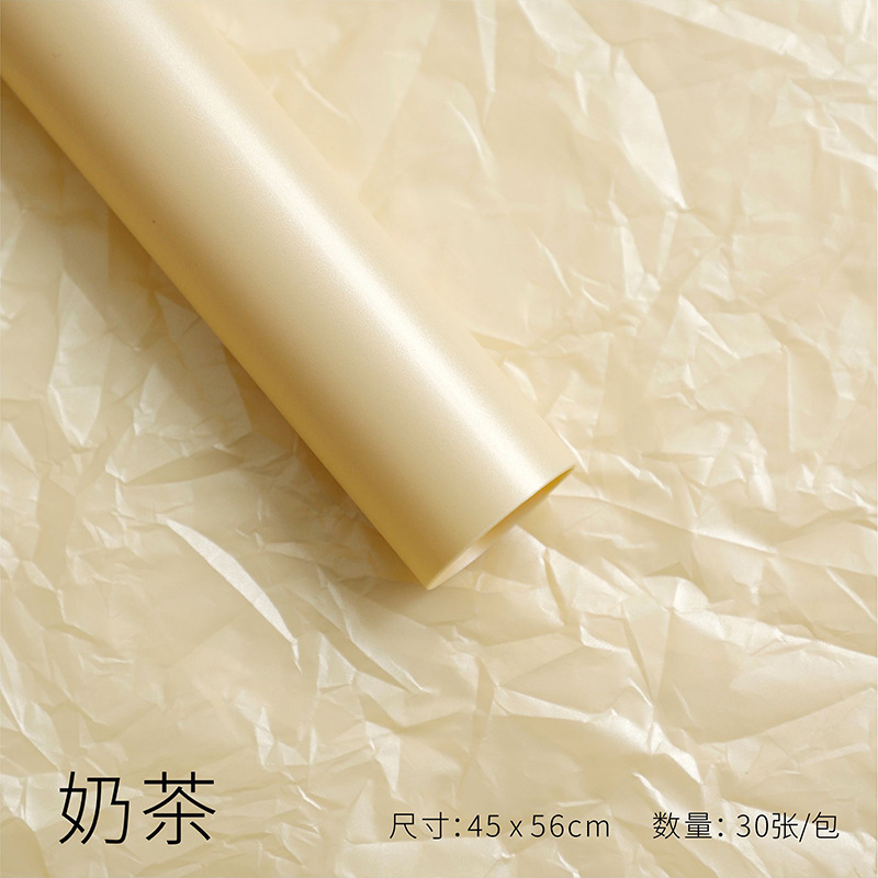 Papel de pera perla impermeable base de ramo de papel de forro papel de embalaje de flores al por mayor para hornear papel de embalaje floral