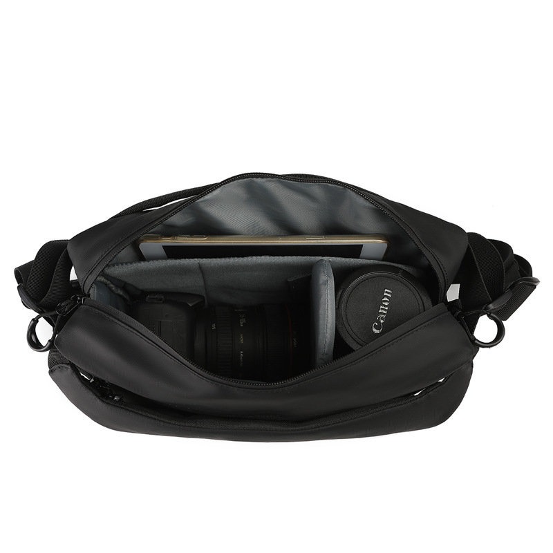 원 숄더 크로스 바디 사진 가방, 경량, 방수, 다기능, 캐논, 니콘, 대용량 미러리스 캐주얼 SLR 카메라 가방