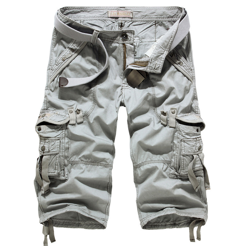 Perennial goods summer workwear European and American casual multi-pocket plus size loose 7-point pants workwear shorts outdoor military pants Perennial goods summer workwear European and American casual multi-pocket plus size loose 7-point pants workwear shorts outdoor military pants