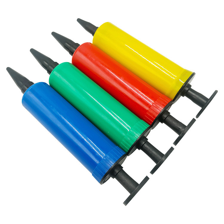 Inflador Portátil para Globos Doble Boquilla de Plástico Portátil para Globos