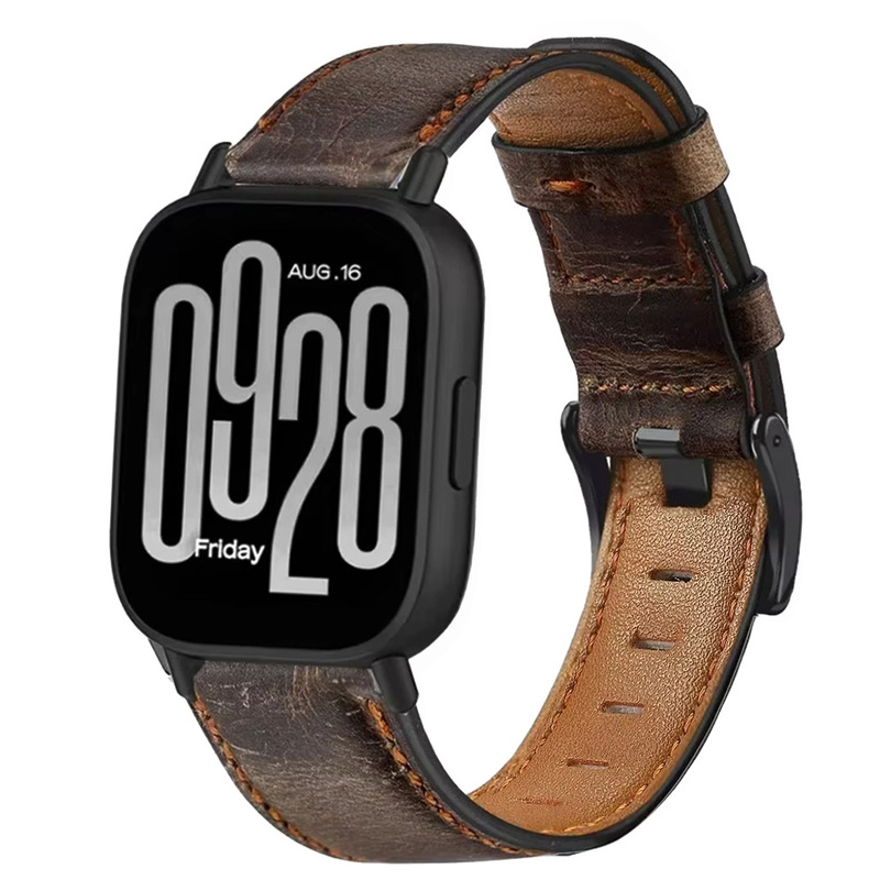 20Mm/22Mm Suitable for Amazfit/Samsung/Huawei Watch British Retro Leather Strap Model Waterproof Wholesale