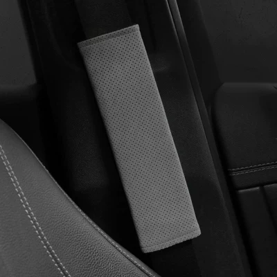 Pads, Universal Car Accessories, Seat belt shoulder pad - 22cm-carbon-black-perforated-breathable-model-one-pack