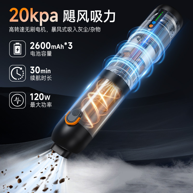 跨境爆款吸尘器手持无线超强吹力吹尘器便携式无线迷你车载吸尘器|undefined