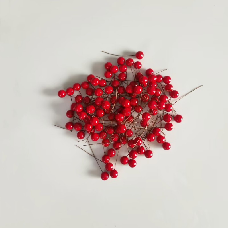 Christmas little red fruit decorative ball DIY handmade ball berries…