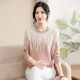 妈妈秋冬装毛衣中年女保暖内搭中老年人风针织打底衫提花上衣，女装针织衫/毛衣，妃慕昵服饰