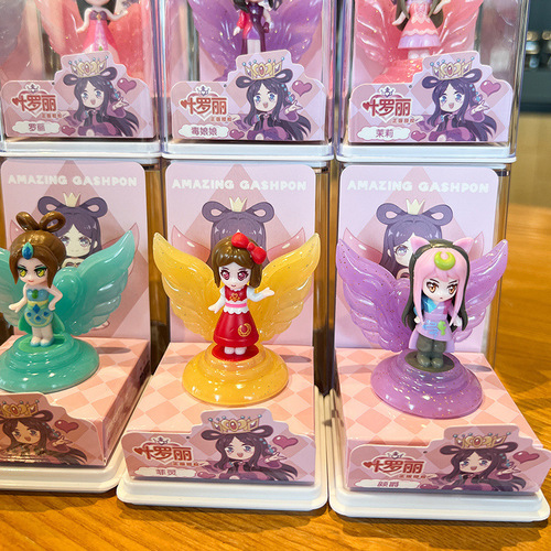 Yehuoli Bright Box Blind Box Fairy Princess Doll Girl Toy  New Version Night Lolita Desk Office Figurine Mini Shelf Accent